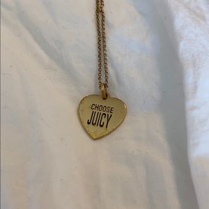 Juicy couture necklace with Aquarius Heart